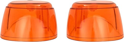 زوج Hecasa انعطاف العدسة الإشارة ضوء متوافقة مع 1970-1979 VW Bug Volkswagen Super Beetle Thing Front Turn Lamp Lens Amber Plastic (PC) - Driver & Passenger Side in Saudi Arabia