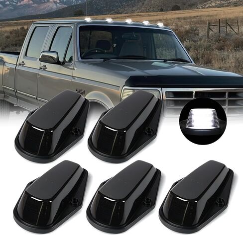 LED CAB ROOP TOP TOP MARKER LIGHTANCE مصابيح تشغيل Ford F150 F250 F350 1973-1997 F Series Super Duty Pickup Trucks (Clear Len Amber Light) in Kuwait