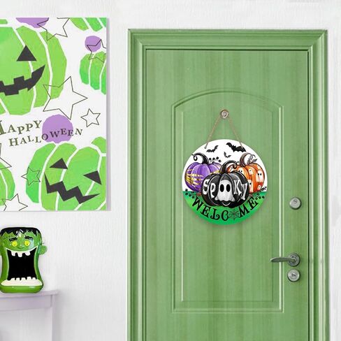 Deroro Purple Halloween Moon Phase Witch Front Door Sign, Solar Eclipse Butterfly Be The Energy Wood Door Hanger Outdoor Outside Porch Decor, Astronomy Wooden Wreath Indoor Wall Hanging Decoration in Kuwait