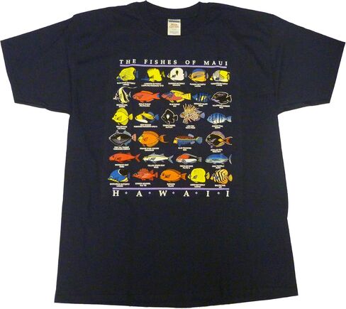 RJC Men's The Fishes of Maui Aloha Tee Shirt in Saudi Arabia