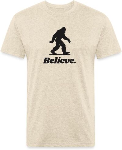 Bigfoot Believe Graphic T-Shirt, Premium Cotton Blend, Unisex Casual Tee in Saudi Arabia