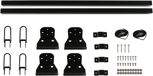 رفوف شاحنات الشحن ، رفوف سلم فان سقف 50 "تناسب Transit Connect 2014-On 2 Bars Steel (Black) in Saudi Arabia