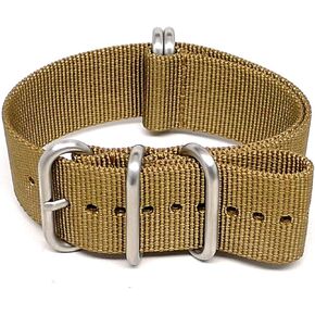 Da Luca Ballistic Nylon Military Watch Strap - Orange (Matte Buckle) : 22mm in Saudi Arabia