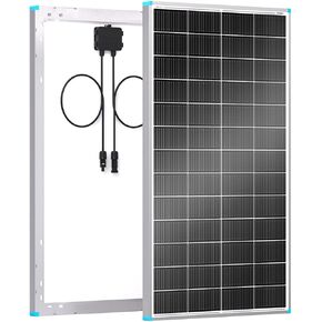 100W Solar Panel N-Type 16BB, 12V RV Solar Panel 100 Watt, 25% High Efficiency, Monocrystalline PV Module Solar Charger for Roof Boat Camping Van Trailer Cabin Off-Grid Applications in Kuwait
