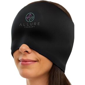 Migraine Relief Cap - Hot or Cold Gel Compression Hat + Eye Mask for Headache Relief, Stress, Sinus Pressure, & Migraine Relief - Cooling Ice Cap for Migraines Women in Saudi Arabia