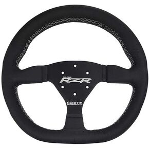 Sparco Polaris RZR Turbo S Touring ، قبضة جلدية ، إطار من الألومنيوم ، نمط عالمي 6-Bolt ، يناسب Polaris RZR ، UTV ، SXS ، محاكاة in Kuwait
