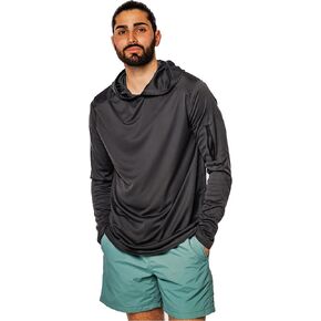 Vapor Apparel Men's Repreve UPF 50+ UV Sun Protection Long Sleeve Performance Hoodie for Outdoor Lifestyle & Sports in Kuwait