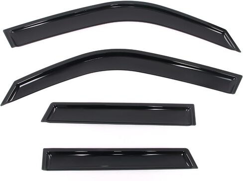 IKON MOTORSPORTS in Channel Window Visors Compatible with 2021-2025 Ford Bronco Sport, Slim Style Acrylic Smoke Rain Guards, Side Window Wind Deflectors 4PCS in Saudi Arabia