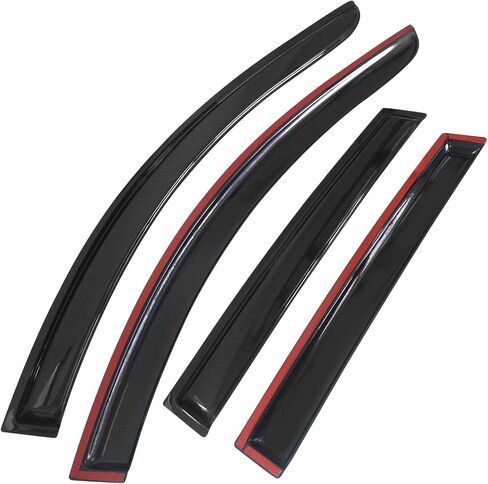 Window Visor متوافق مع 2013-2016 Mazda CX-5 ، أكريليك غير مصقول Black Sun Rain Shade Guard Deflector Air Diflector بواسطة Ikon Motorsports ، 2014 2015 in Saudi Arabia