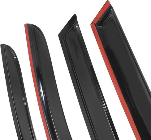 Window Visor متوافق مع 2013-2016 Mazda CX-5 ، أكريليك غير مصقول Black Sun Rain Shade Guard Deflector Air Diflector بواسطة Ikon Motorsports ، 2014 2015 in Saudi Arabia