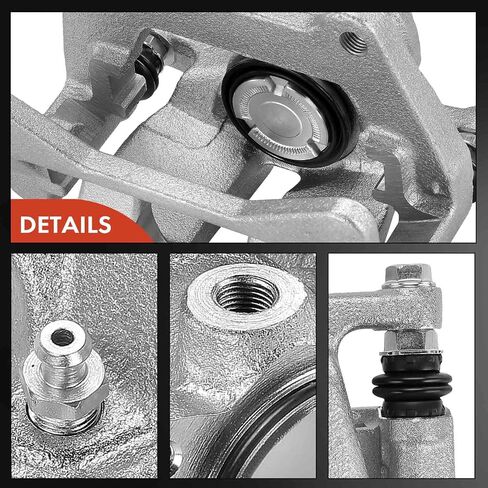 A-Premium Disc-Disc Prake Assembly مع قوس متوافق مع Audi Q5 2013-2017 ، A6 2014-2018 ، A6 Quattro 2012-2018 ، A7 Quattro 2012-2018-Driver الخلفية والركاب ، مجموعة 2-PC in Saudi Arabia