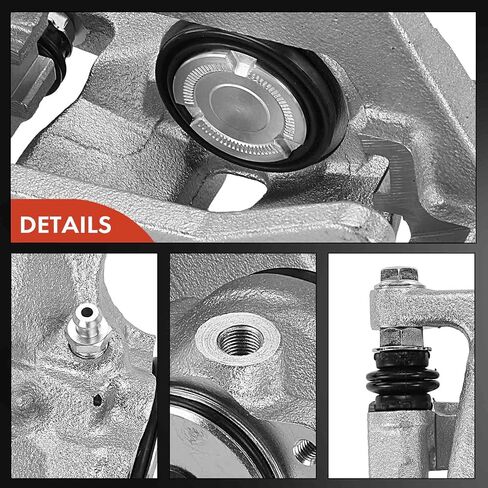 A-Premium Disc-Disc Prake Assembly مع قوس متوافق مع Audi Q5 2013-2017 ، A6 2014-2018 ، A6 Quattro 2012-2018 ، A7 Quattro 2012-2018-Driver الخلفية والركاب ، مجموعة 2-PC in Saudi Arabia