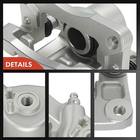 A -Premium Disc -Disc Brake Assembly مع قوس متوافق مع مركبات Hyundai - Santa Fe 2001-2006 - جانب السائق الأيسر الخلفي in Saudi Arabia