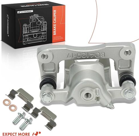 A -Premium Disc -Disc Brake Assembly مع قوس متوافق مع مركبات Hyundai - Santa Fe 2001-2006 - جانب السائق الأيسر الخلفي in Saudi Arabia