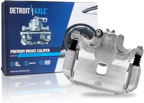 Detroit Axle - Front Riture Brake Piper لعام 2007-2019 ، فزارة الفرامل الجانبية لـ Nissan Sentra Sentra Passenger مع قوس 2009 2009 2010 2011 2013 2014 2015 2015 2017 2018 استبدال in Saudi Arabia