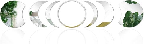 القمر الغيوم النجوم الاكريليك مرآة ملصقات الحائط 3D القابلة للإزالة القمر والنجوم جدار صائق DIY ديكور المنزل الفن الجدار ملصق للأطفال الأولاد والبنات غرفة المعيشة الحمام غرفة نوم الحضانة ديكور in Kuwait