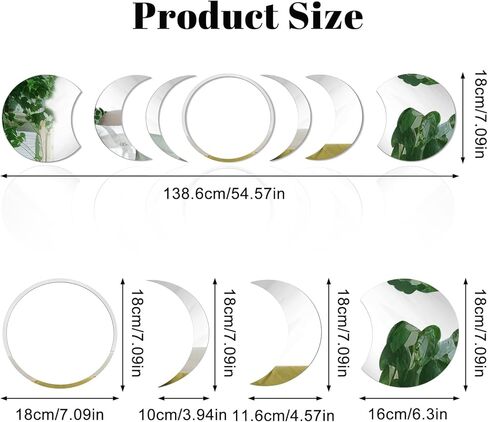 القمر الغيوم النجوم الاكريليك مرآة ملصقات الحائط 3D القابلة للإزالة القمر والنجوم جدار صائق DIY ديكور المنزل الفن الجدار ملصق للأطفال الأولاد والبنات غرفة المعيشة الحمام غرفة نوم الحضانة ديكور in Kuwait