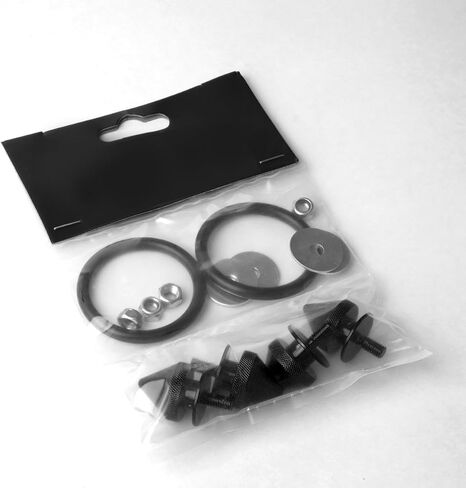 Auto Dynasty Anodized Aluminum Front Left/Right Spike Style Bumper Trunk Quick Release Fastener Kit - Pack of 4 (Pink) in Saudi Arabia