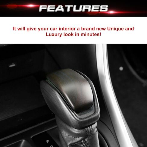 X Xotic Tech Inner Gear Shift Cover Cover Trim ، Redy Red ، متوافق مع Toyota RAV4 2019 2020 2021 2022 2023 2024 2025 in Saudi Arabia
