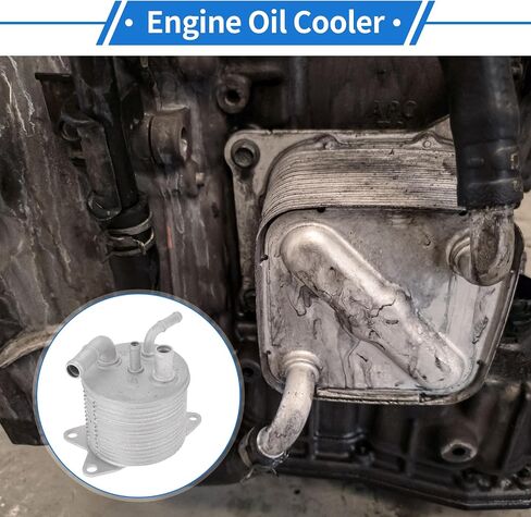 1 Pc Engine Oil Cooler for Subaru Forester 2007-2012,for Subaru Impreza 2007-2011 Aluminum Alloy Transmission Oil Cooler Trans Cooler in Saudi Arabia