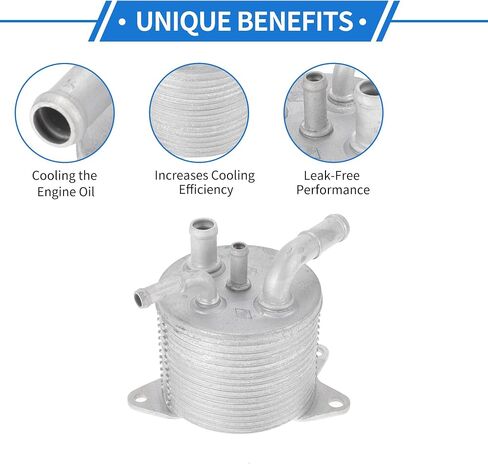 1 Pc Engine Oil Cooler for Subaru Forester 2007-2012,for Subaru Impreza 2007-2011 Aluminum Alloy Transmission Oil Cooler Trans Cooler in Saudi Arabia