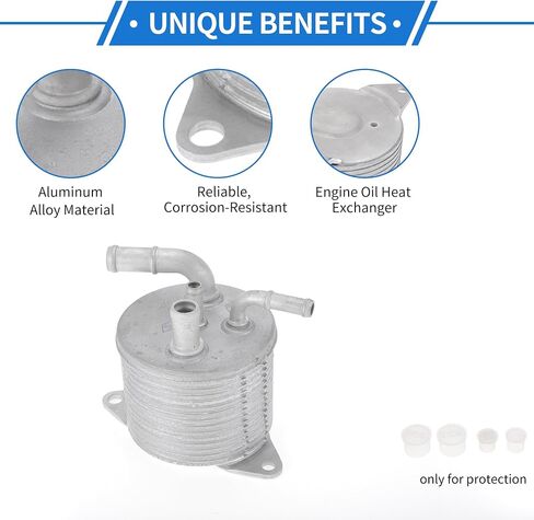 1 Pc Engine Oil Cooler for Subaru Forester 2007-2012,for Subaru Impreza 2007-2011 Aluminum Alloy Transmission Oil Cooler Trans Cooler in Saudi Arabia