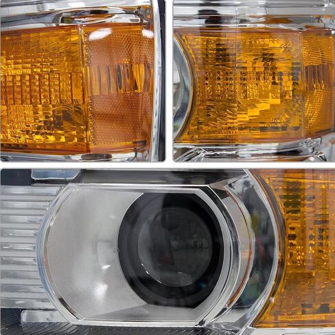 مجموعة المصابيح الأمامية لعام 2014-2018 GMC Sierra 1500 ، 15-19 GMC Sierra 2500HD 3500HD Head Lights Halogen W/LED DRL Chrome Hosupe Clear لعام 2014 2015 2017 2018 2018 2018 in Saudi Arabia