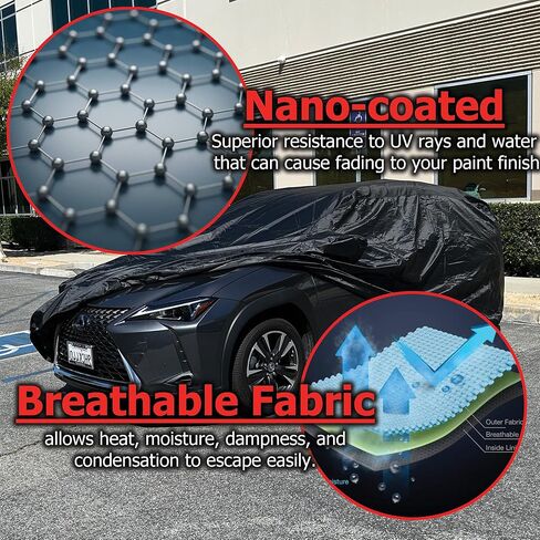 Car Cover fits 2018 2019 2020 2021 2022 2023 2024 2025 Toyota RAV4 XTREMECOVERPRO Diamond Series Black with Cable and Lock kit in Saudi Arabia