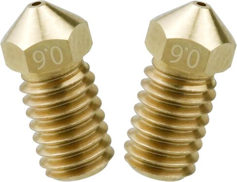 2pcs 0.2mm for Bambu Nozzles,Upgrade 500℃ High Temperature Wear-Ristant Removable Brass Hardened Steel Nozzle for Bambu Lab A1 Mini 3D Printer Hotend in Saudi Arabia