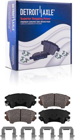 Detroit Axle - 3.6L Brake Kit for 10-15 Chevrolet Camaro Drilled & Slotted Brake Rotors 2010 2011 2012 2013 2014 2015 Ceramic Brakes Pads Front and Rear Replacement in Saudi Arabia