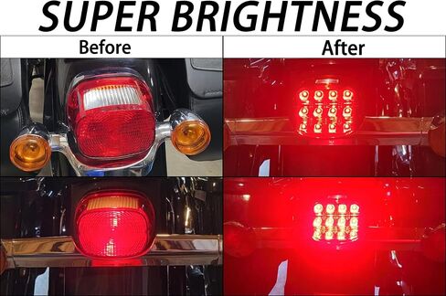دراجة نارية LED ذيل ضوء المدخن المصابيح الخلفية الخلفية الأضواء الجري المتوافقة مع هارلي سبورتس جولة Dyna Road King Electra Glide Bob in Kuwait