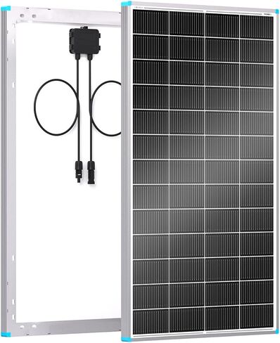 100W Solar Panel N-Type 16BB, 12V RV Solar Panel 100 Watt, 25% High Efficiency, Monocrystalline PV Module Solar Charger for Roof Boat Camping Van Trailer Cabin Off-Grid Applications in Kuwait