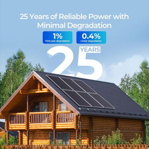 100W Solar Panel N-Type 16BB, 12V RV Solar Panel 100 Watt, 25% High Efficiency, Monocrystalline PV Module Solar Charger for Roof Boat Camping Van Trailer Cabin Off-Grid Applications in Kuwait