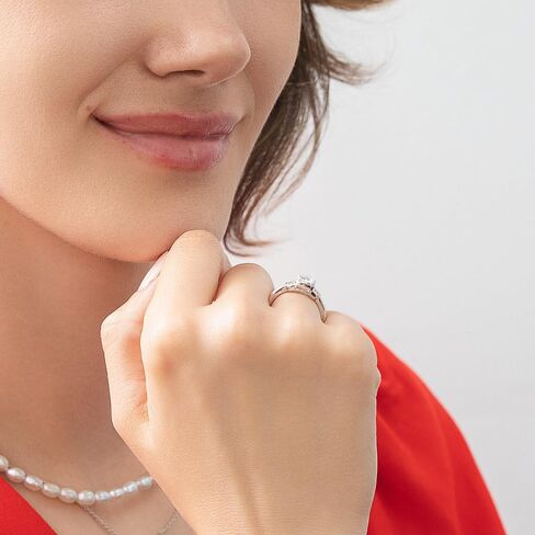 BERRICLE Sterling Silver Vintage Inspired Art Deco Cubic Zirconia CZ Fashion Ring for Women, Rhodium Plated Size 4-10 in Saudi Arabia