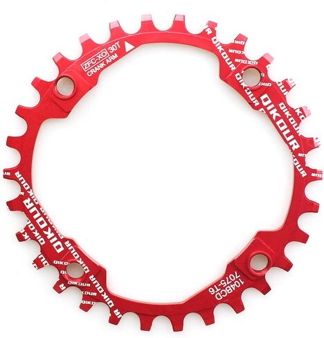 30T Chainring 104 BCD FOMTOR ضيقة سلسلة واسعة مع أربعة مسامير سلسلة للدراجة على الطرق ، الدراجة الجبلية ، BMX MTB FIXIE دراجة (أسود) in Kuwait
