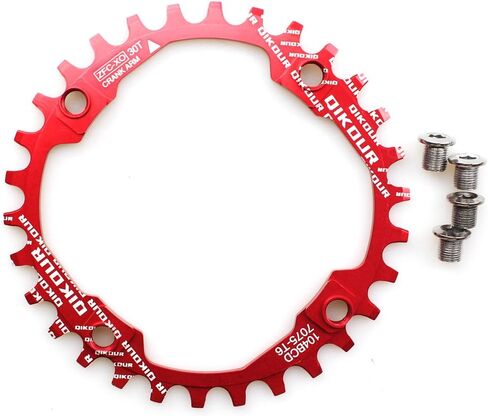 30T Chainring 104 BCD FOMTOR ضيقة سلسلة واسعة مع أربعة مسامير سلسلة للدراجة على الطرق ، الدراجة الجبلية ، BMX MTB FIXIE دراجة (أسود) in Kuwait