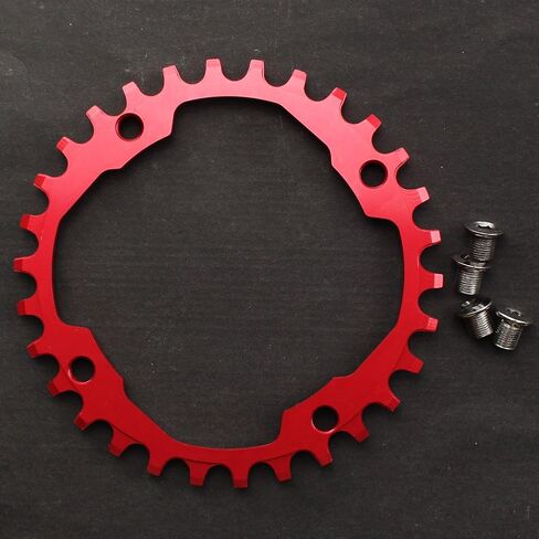 30T Chainring 104 BCD FOMTOR ضيقة سلسلة واسعة مع أربعة مسامير سلسلة للدراجة على الطرق ، الدراجة الجبلية ، BMX MTB FIXIE دراجة (أسود) in Kuwait