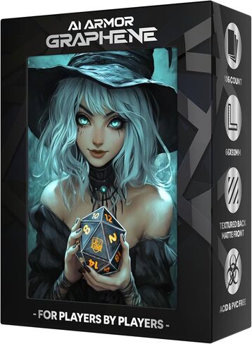 MTG Magic The Gathering (D20 Witch) - 100ct Matte TCG Card Art Sleeves by Ai Armor in Kuwait