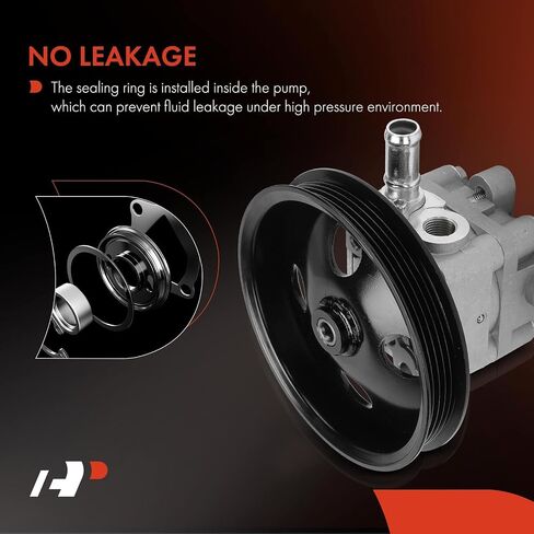 مضخة توجيه الطاقة A-Premium ، مع بكرة ، متوافقة مع Chrysler Sebring 2001-2005 & Mitsubishi Eclipse 2002-2005 ، Galant 2001-2003 & Dodge Stratus 2001-2005 ، 2.4L ، استبدل# MR512729 in Saudi Arabia