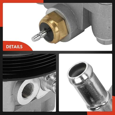 مضخة توجيه الطاقة A-Premium ، مع بكرة ، متوافقة مع Chrysler Sebring 2001-2005 & Mitsubishi Eclipse 2002-2005 ، Galant 2001-2003 & Dodge Stratus 2001-2005 ، 2.4L ، استبدل# MR512729 in Saudi Arabia