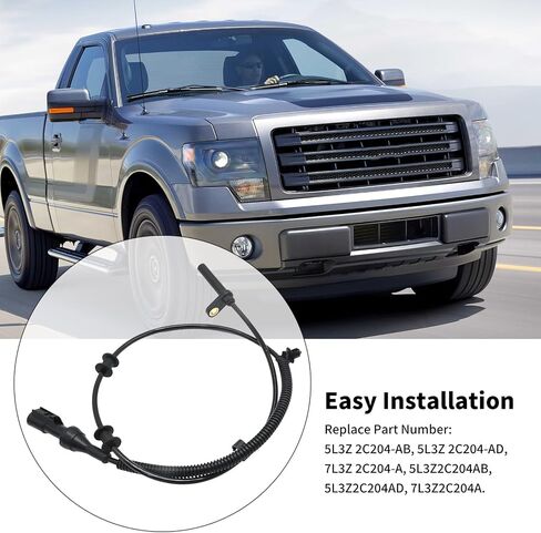 مستشعر سرعة عجلة ABS مع تسخير الأسلاك ، اليسار الأمامي ، اليمين الأمامي ، استبدال Ford F Series 150 RWD 2005 2006 2007 2008 ، استبدل 5L3Z 2C204-AD 5L3Z 2C204-AB in Saudi Arabia