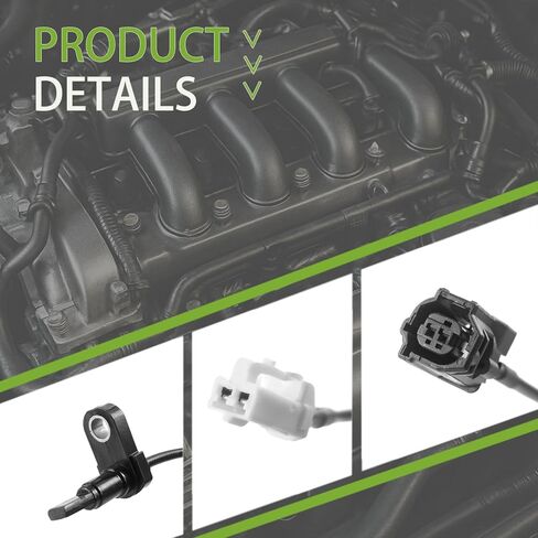 مستشعر سرعة عجلة ABS متوافق مع Toyota RAV4 2.4L L4 2006-2013 ، Toyota RAV4 3.5L V6 2006-2012 استبدال 89542-42050 ، 89545-42040 ، 89546-42040 ، 89543-42050 ، 89542-42050 4PCS in Kuwait