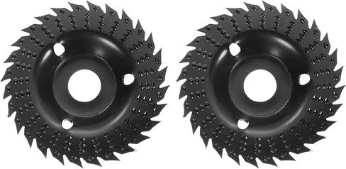 HARFINGTON Wood Carving Wheel with 5/8" Arbor Fits 4" Angle Grinder 4.5" 28 Teeth Wood Shaping Grinding Disc Cutting Wheel Attachments for Wood Cutting Polishing in Saudi Arabia