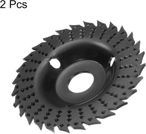 HARFINGTON Wood Carving Wheel with 5/8" Arbor Fits 4" Angle Grinder 4.5" 28 Teeth Wood Shaping Grinding Disc Cutting Wheel Attachments for Wood Cutting Polishing in Saudi Arabia