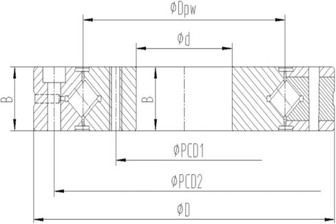 RU42 RU42UU RU42X RU42UUCC0P5 XRU2012 CRBF2012AT 20X70X12MM محمل الأسطوان in Saudi Arabia