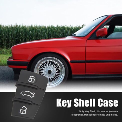 uxcell Car Key Remote Control 3 Button Rubber Pad Cover for Audi A4 A6 Q5 Q7 in Saudi Arabia