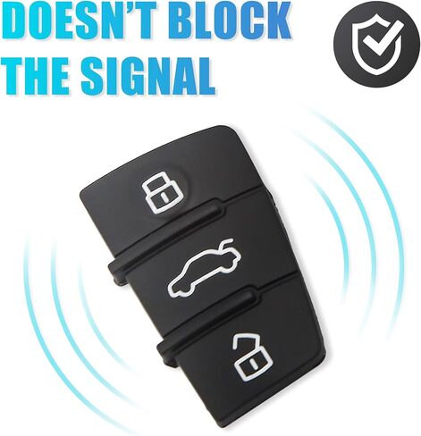 uxcell Car Key Remote Control 3 Button Rubber Pad Cover for Audi A4 A6 Q5 Q7 in Saudi Arabia