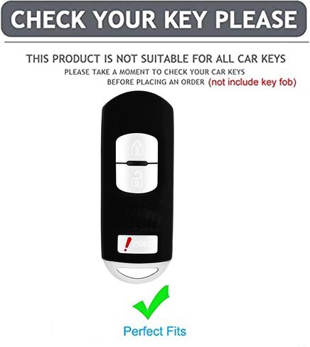 Mazda Key Fob Cover Protector Replacement Fit for Mazda 3 6 8 Miata MX-5 CX-3 CX-5 in Kuwait