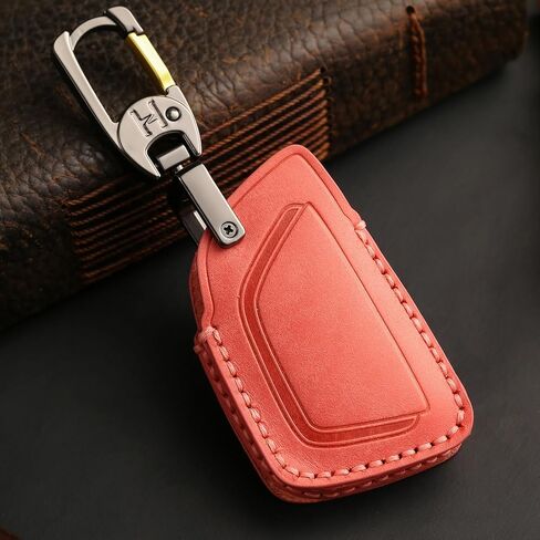 Premium Leather 5-Button Key Fob Cover for Honda Prologue 2024, for Acura ZDX 2024 2025 Remote Key Fob Case Protector Holder Accessories (Pink) in Saudi Arabia