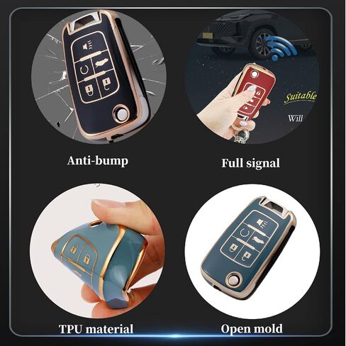 Key Case Chain Fashion Bracelet Key Holder for Chevrolet Chevy Equinox Camaro Cruze Malibu Sonic Volt Spark Buick Encore GMC in Saudi Arabia
